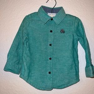 Janie and jack shirt green